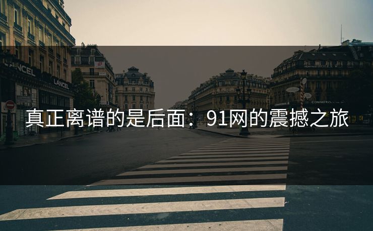 真正离谱的是后面：91网的震撼之旅