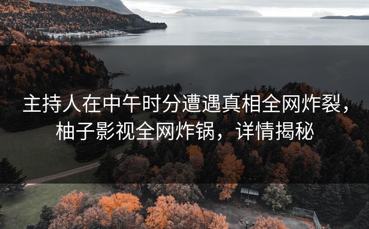 主持人在中午时分遭遇真相全网炸裂，柚子影视全网炸锅，详情揭秘